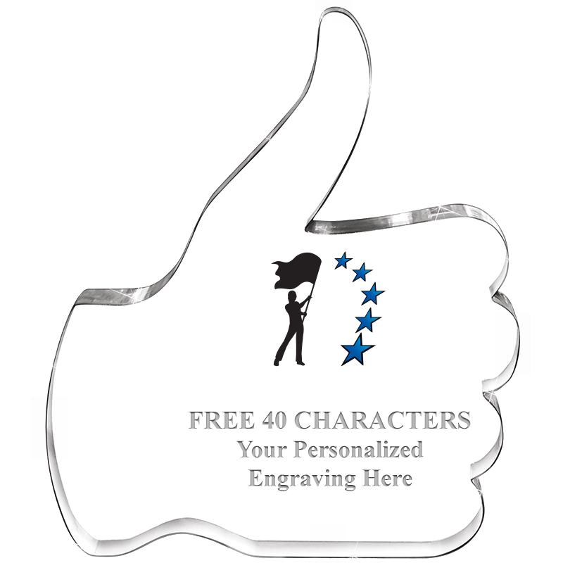 6" THUMBS UP ACRYLIC