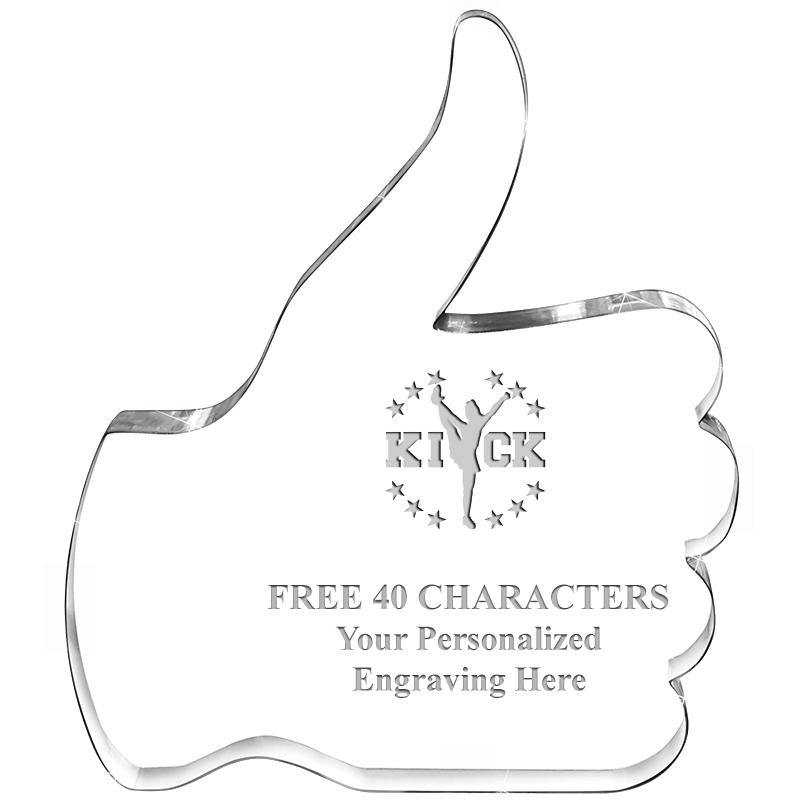 6" THUMBS UP ACRYLIC