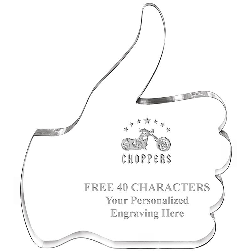 6" THUMBS UP ACRYLIC