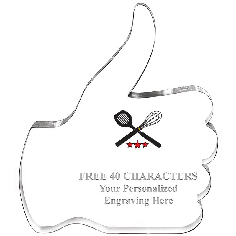 6" THUMBS UP ACRYLIC