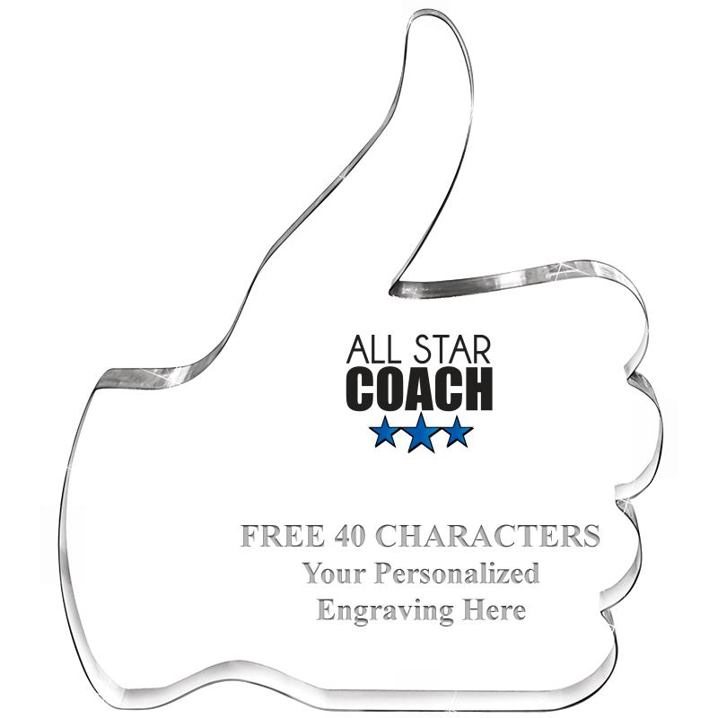 6" THUMBS UP ACRYLIC