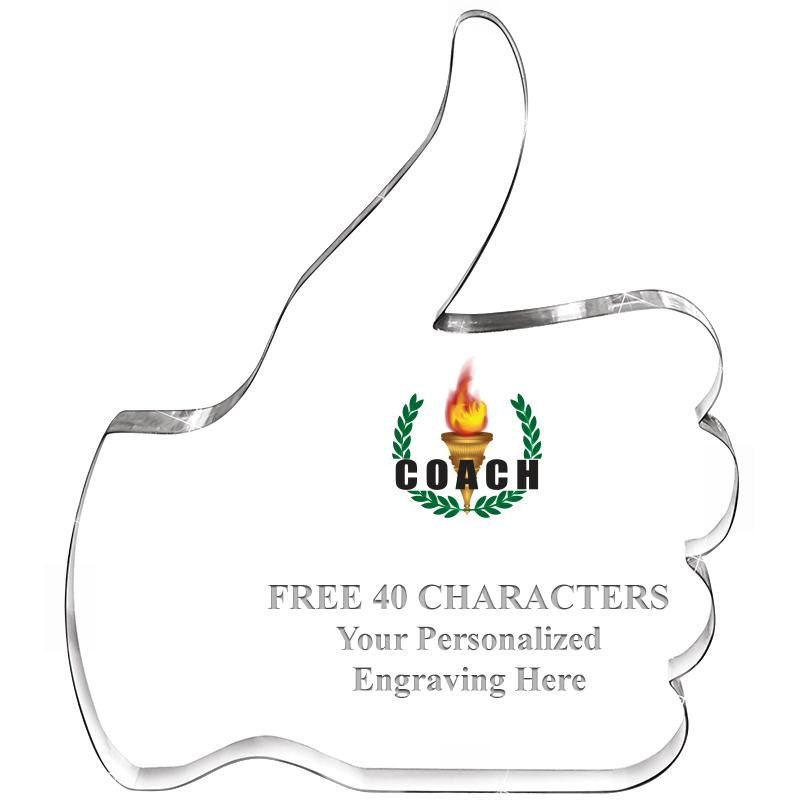 6" THUMBS UP ACRYLIC