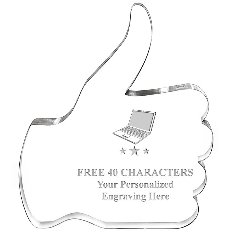 6" THUMBS UP ACRYLIC