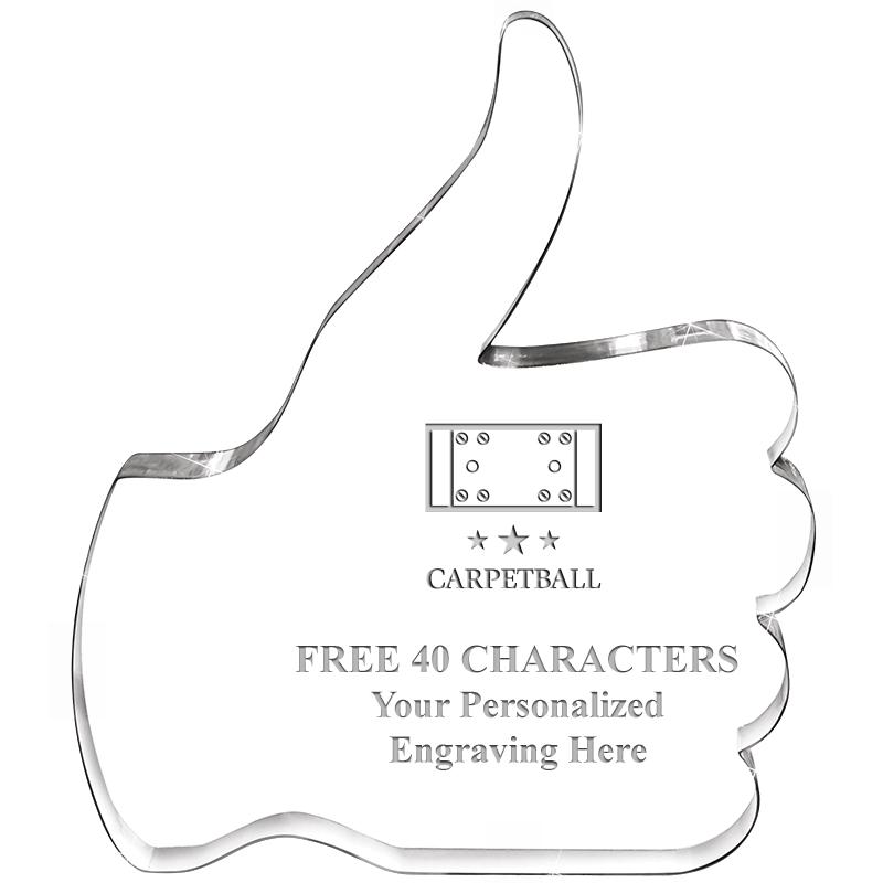 6" THUMBS UP ACRYLIC