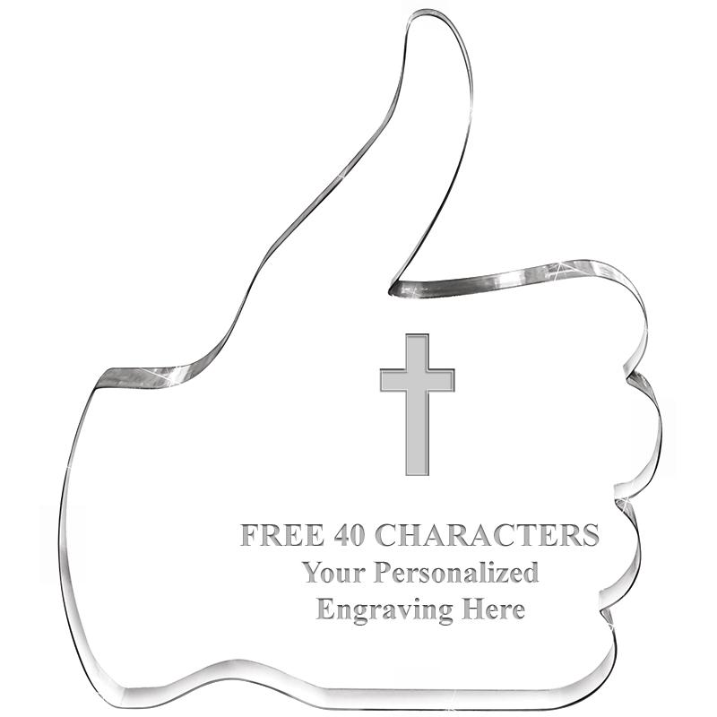 6" THUMBS UP ACRYLIC