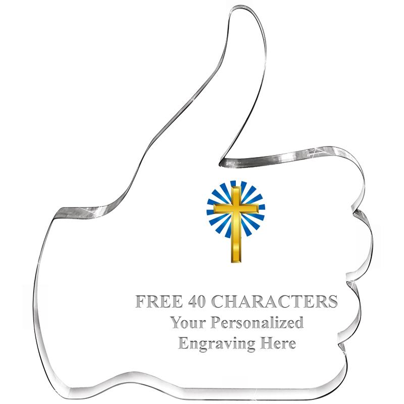 6" THUMBS UP ACRYLIC