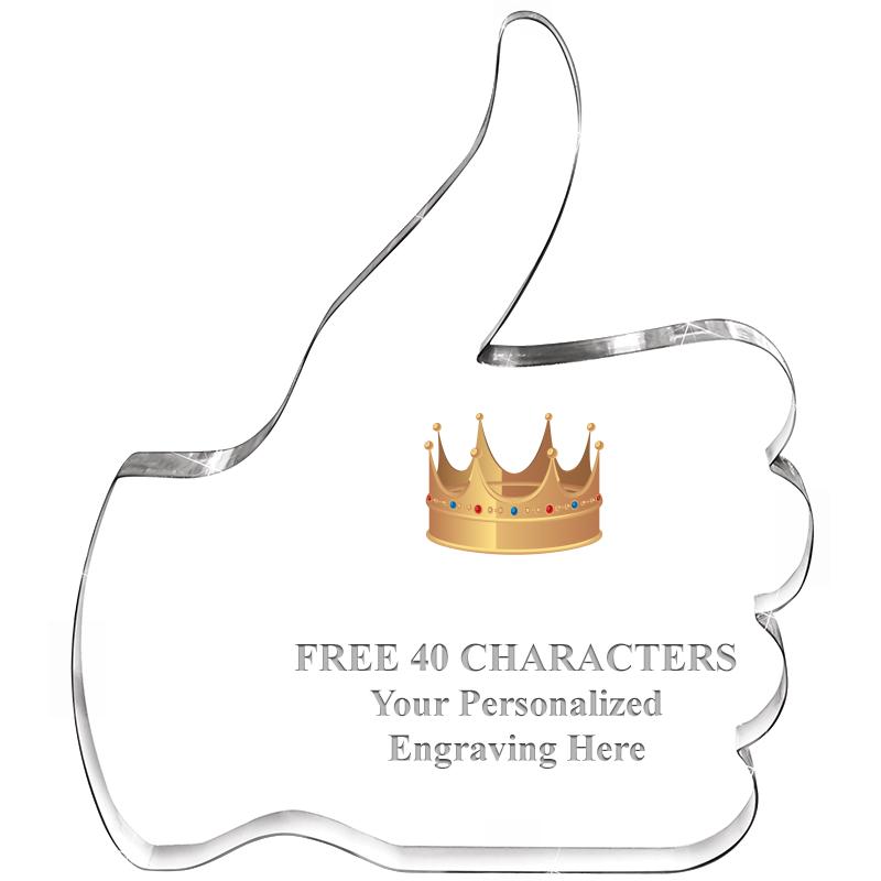 6" THUMBS UP ACRYLIC