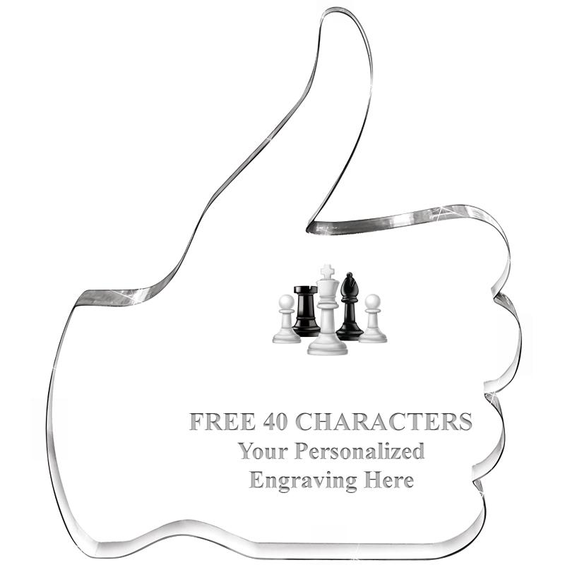 6" THUMBS UP ACRYLIC