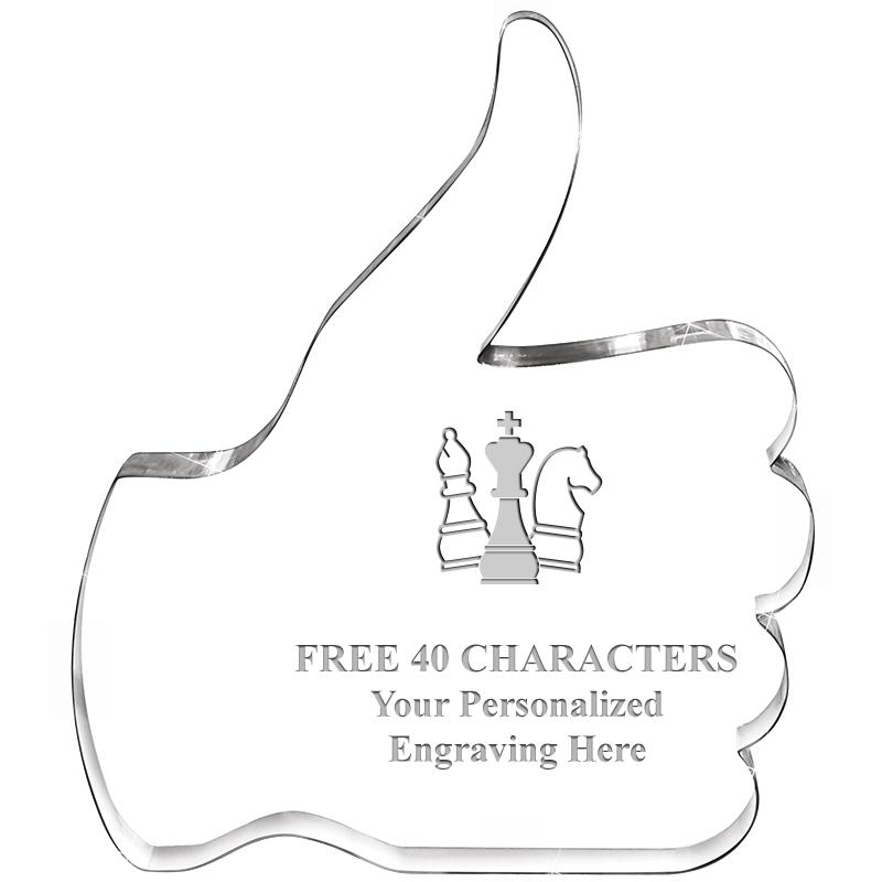 6" THUMBS UP ACRYLIC