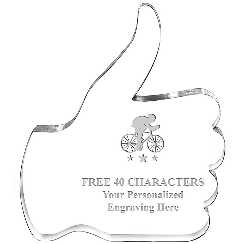 6" THUMBS UP ACRYLIC