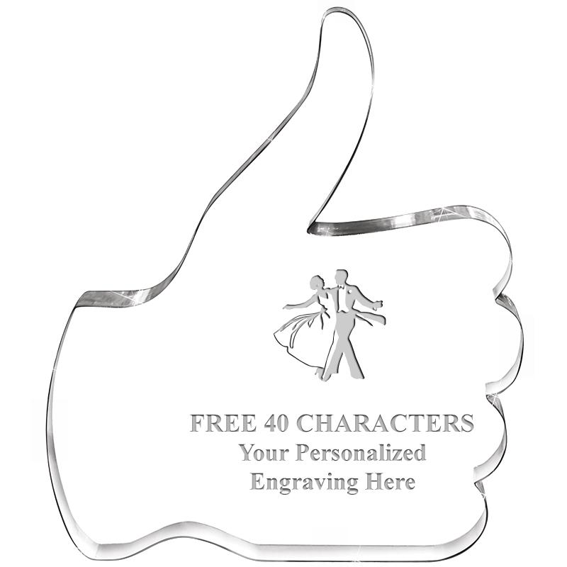 6" THUMBS UP ACRYLIC