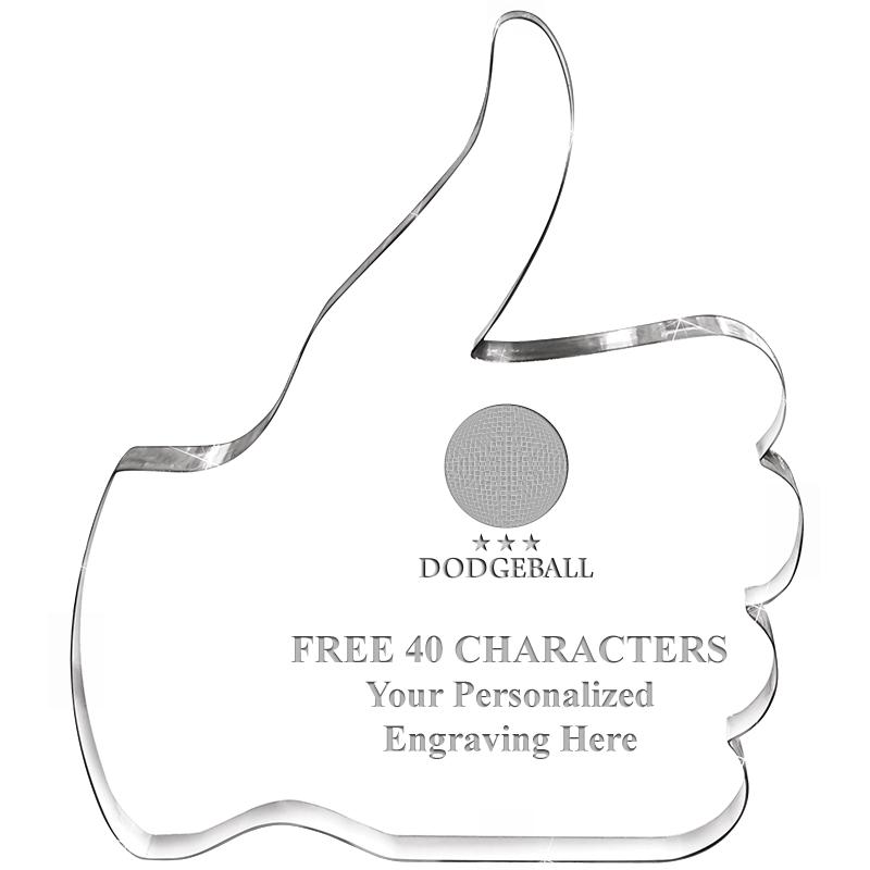 6" THUMBS UP ACRYLIC