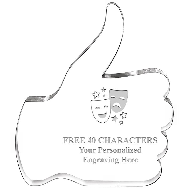 6" THUMBS UP ACRYLIC