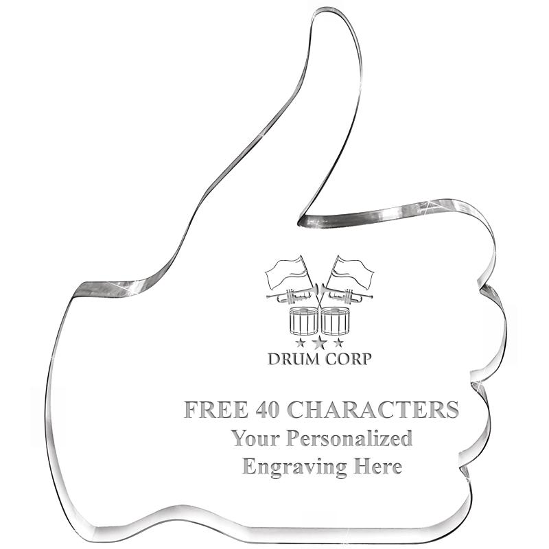 6" THUMBS UP ACRYLIC