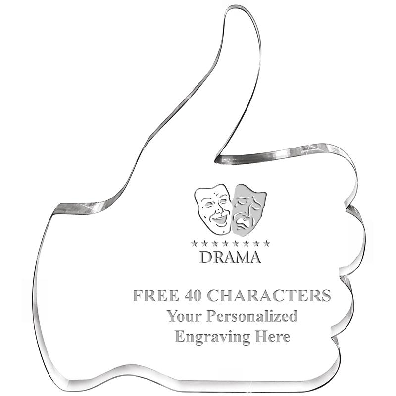 6" THUMBS UP ACRYLIC