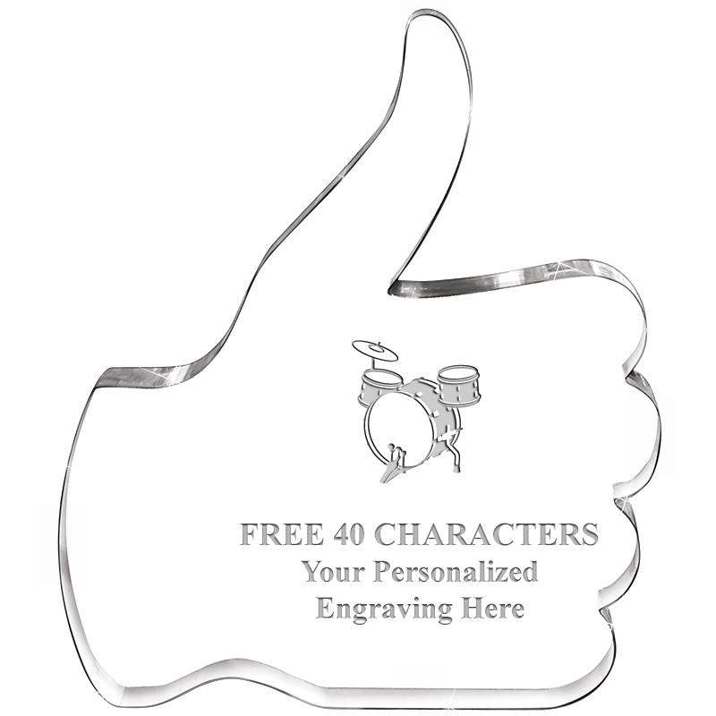 6" THUMBS UP ACRYLIC