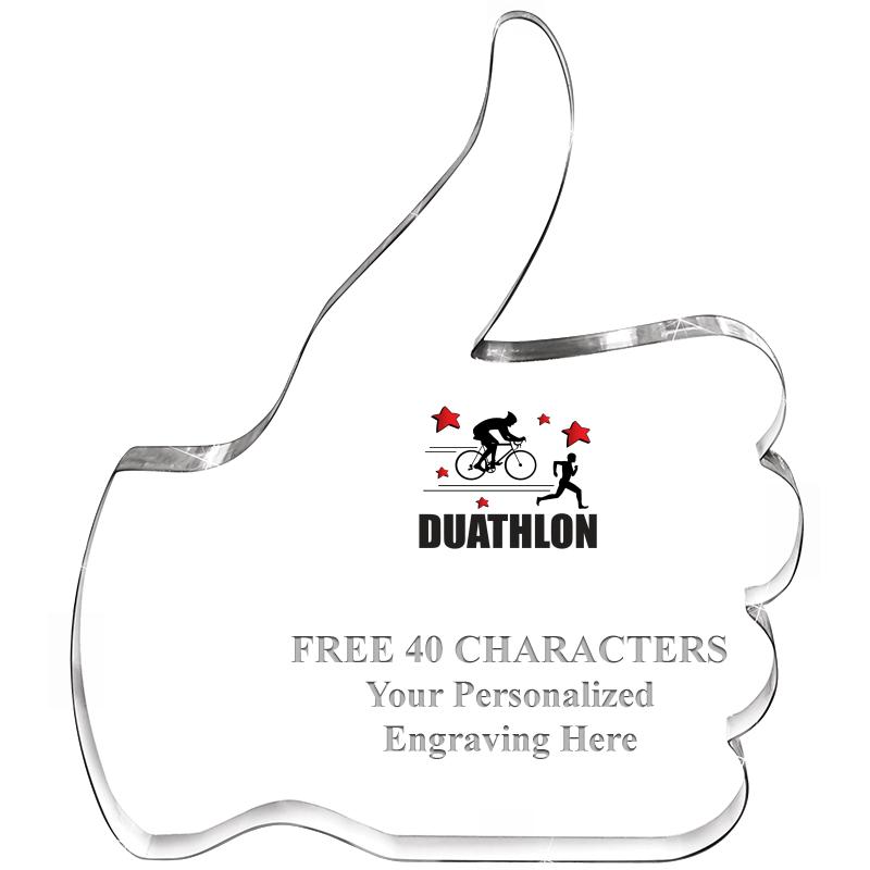 6" THUMBS UP ACRYLIC