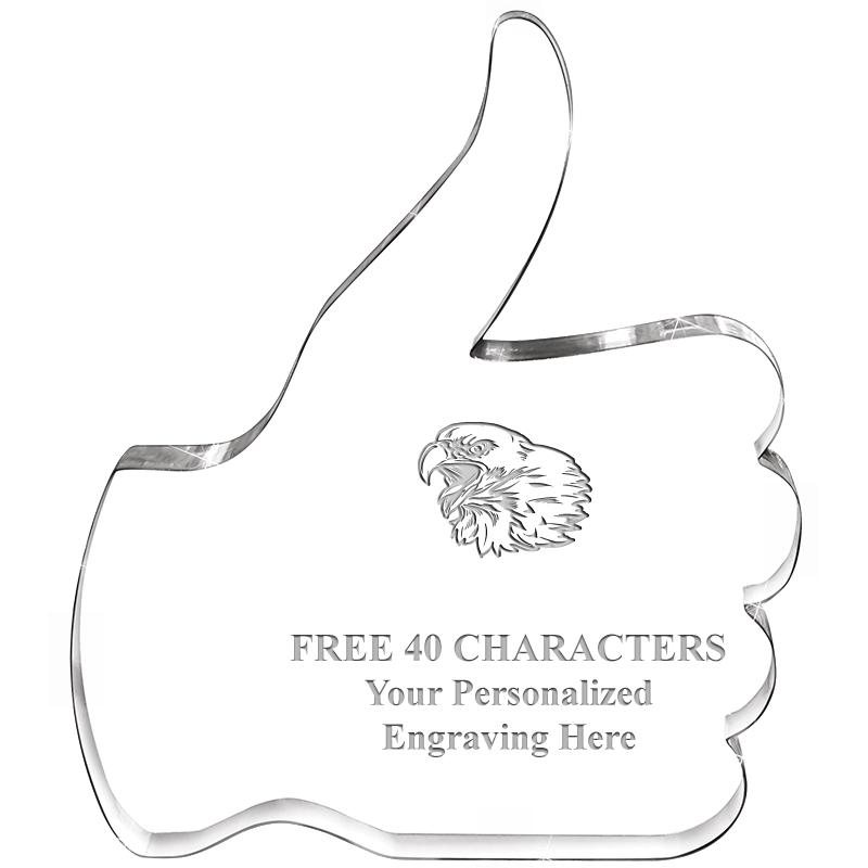 6" THUMBS UP ACRYLIC