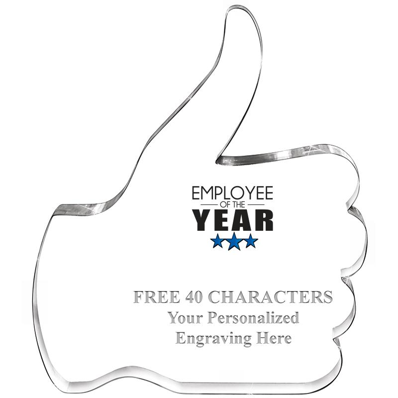 6" THUMBS UP ACRYLIC