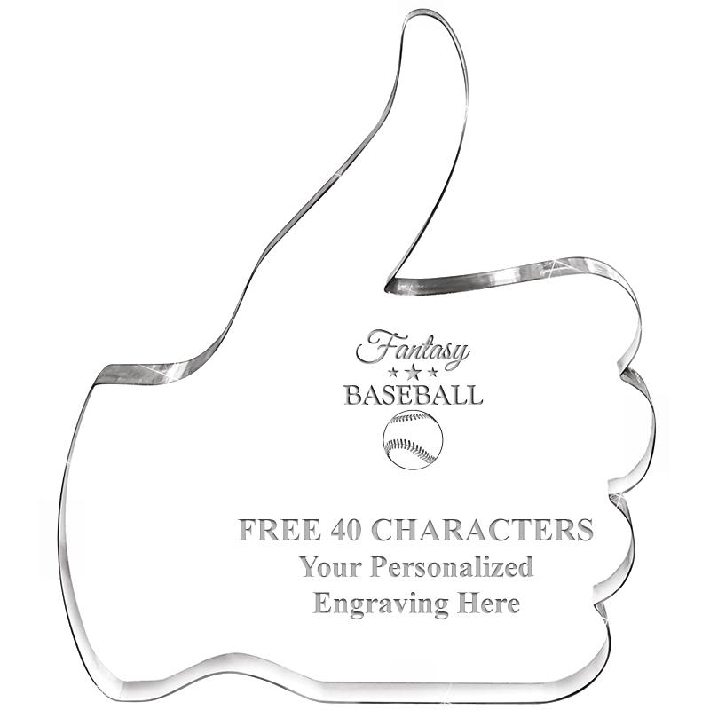 6" THUMBS UP ACRYLIC