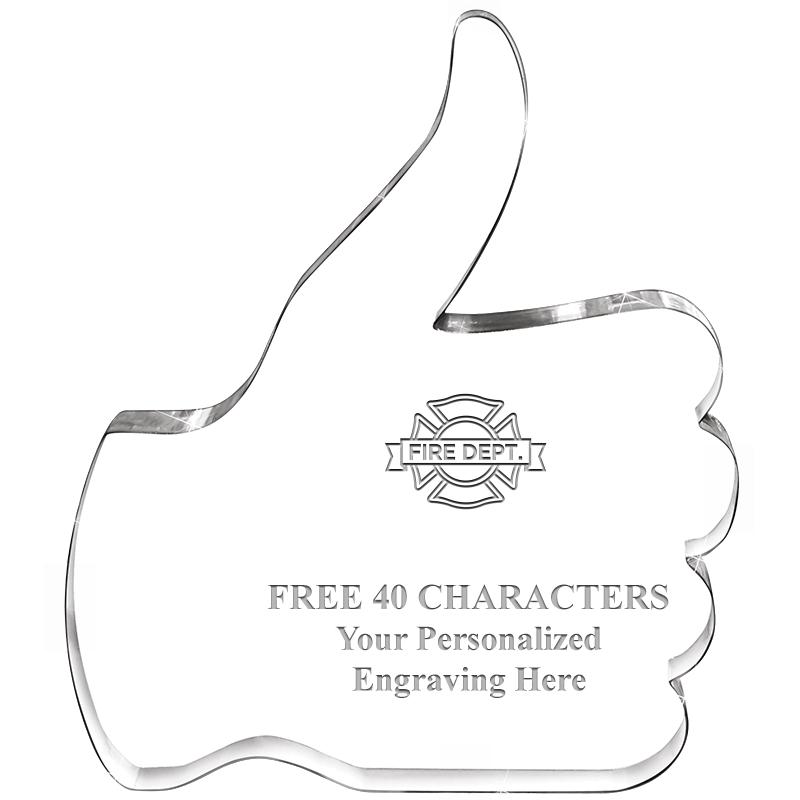 6" THUMBS UP ACRYLIC