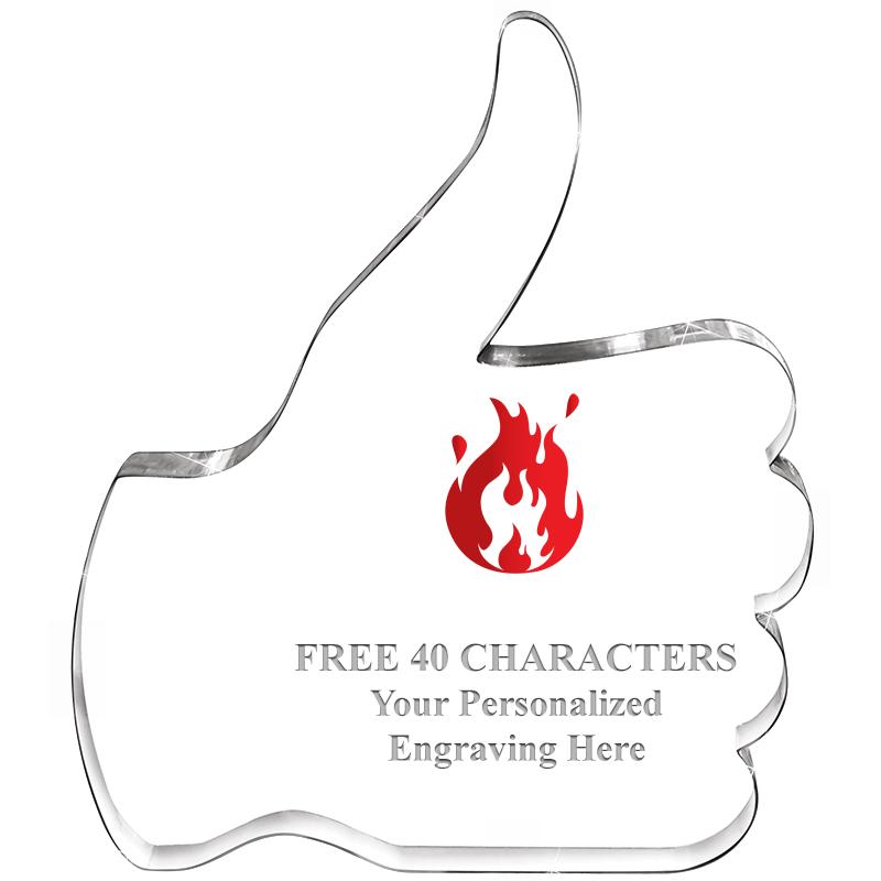 6" THUMBS UP ACRYLIC