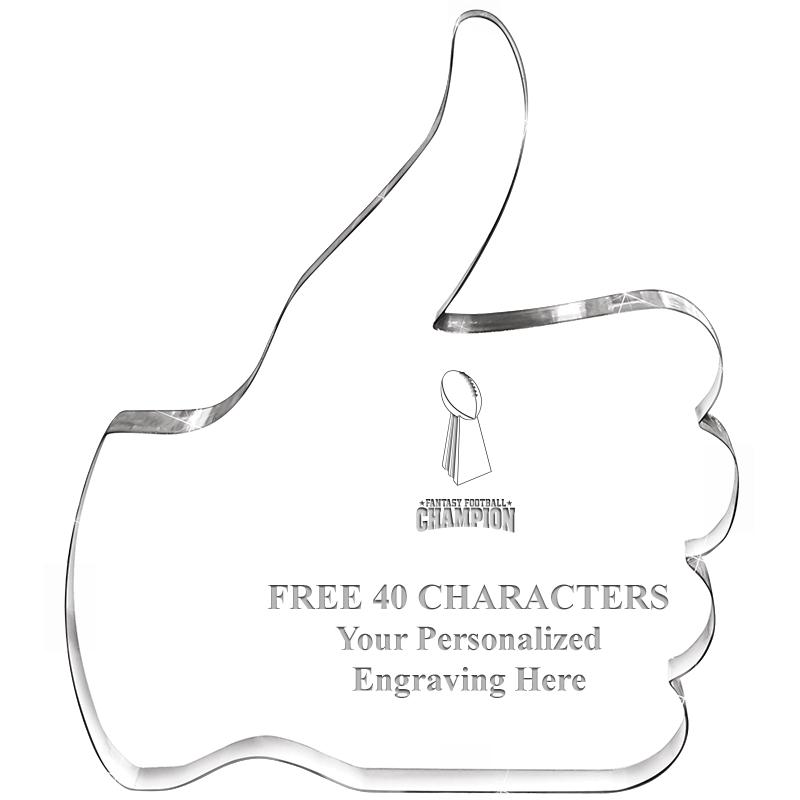 6" THUMBS UP ACRYLIC