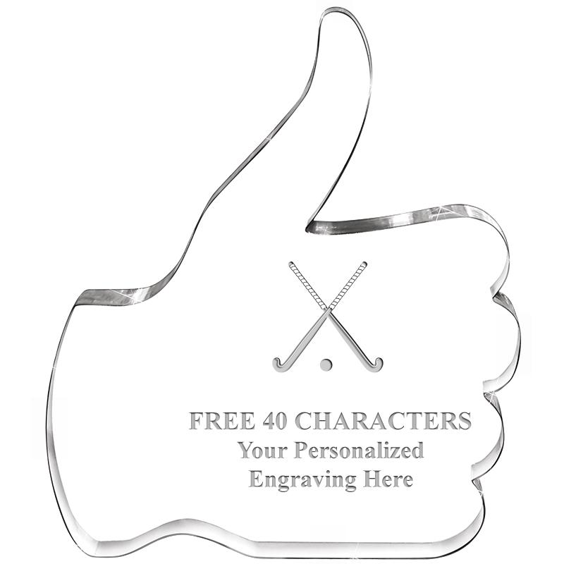 6" THUMBS UP ACRYLIC