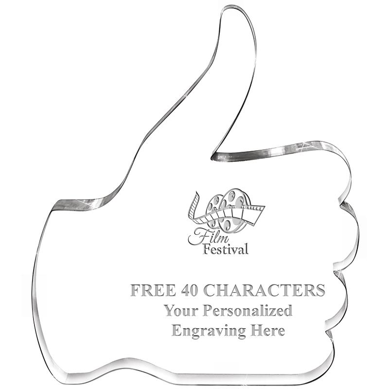 6" THUMBS UP ACRYLIC