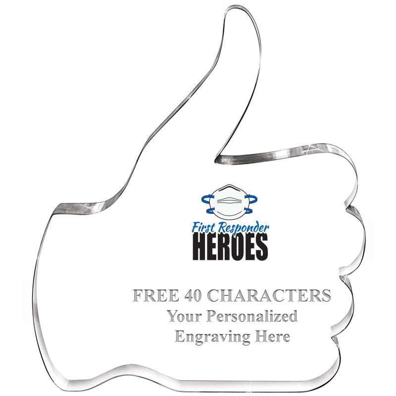 6" THUMBS UP ACRYLIC