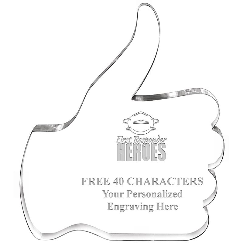 6" THUMBS UP ACRYLIC