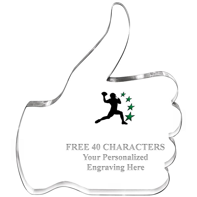 6" THUMBS UP ACRYLIC