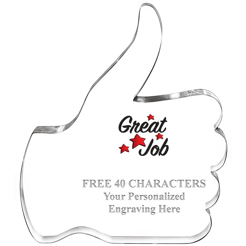 6" THUMBS UP ACRYLIC