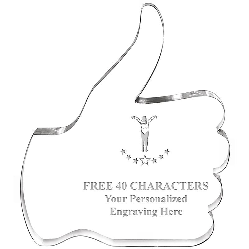 6" THUMBS UP ACRYLIC