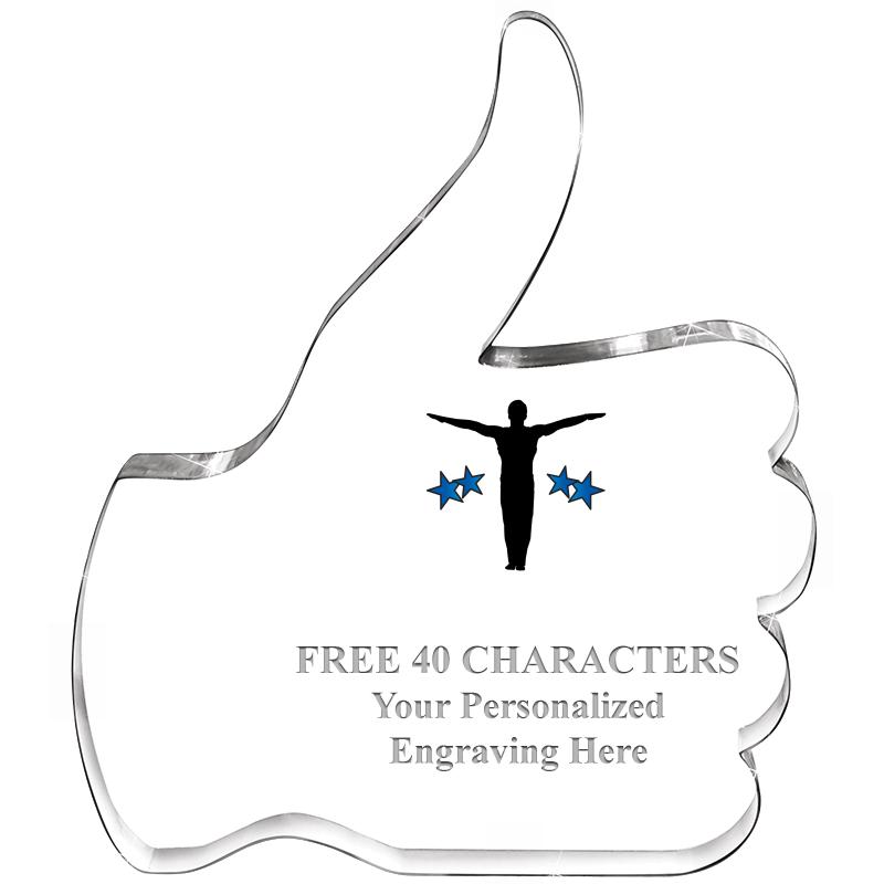 6" THUMBS UP ACRYLIC