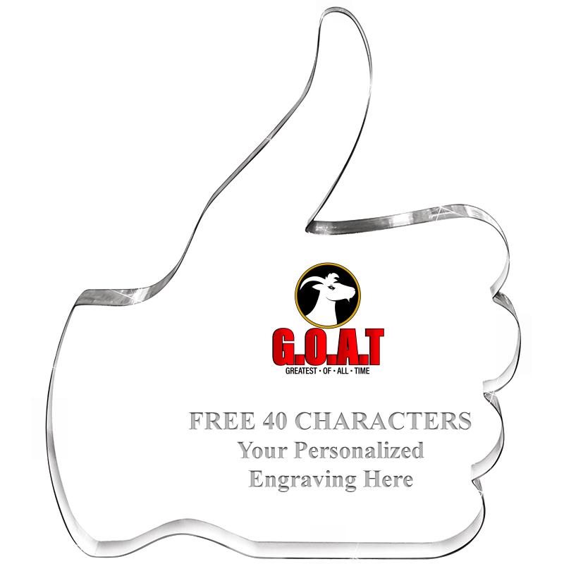 6" THUMBS UP ACRYLIC