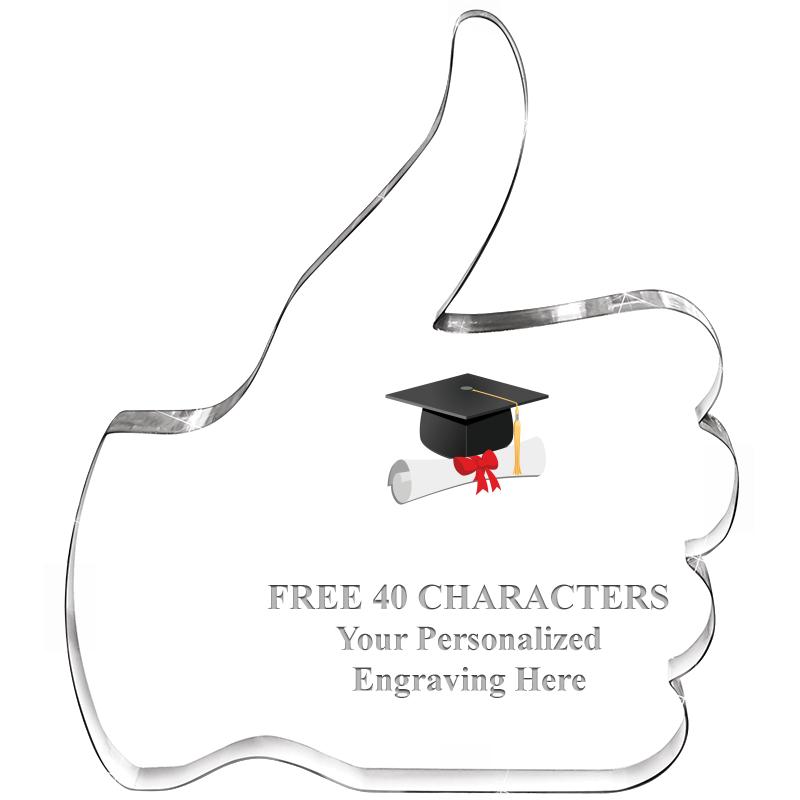 6" THUMBS UP ACRYLIC