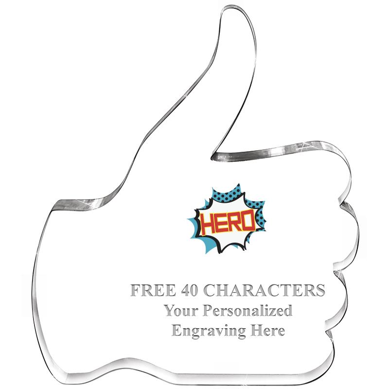 6" THUMBS UP ACRYLIC