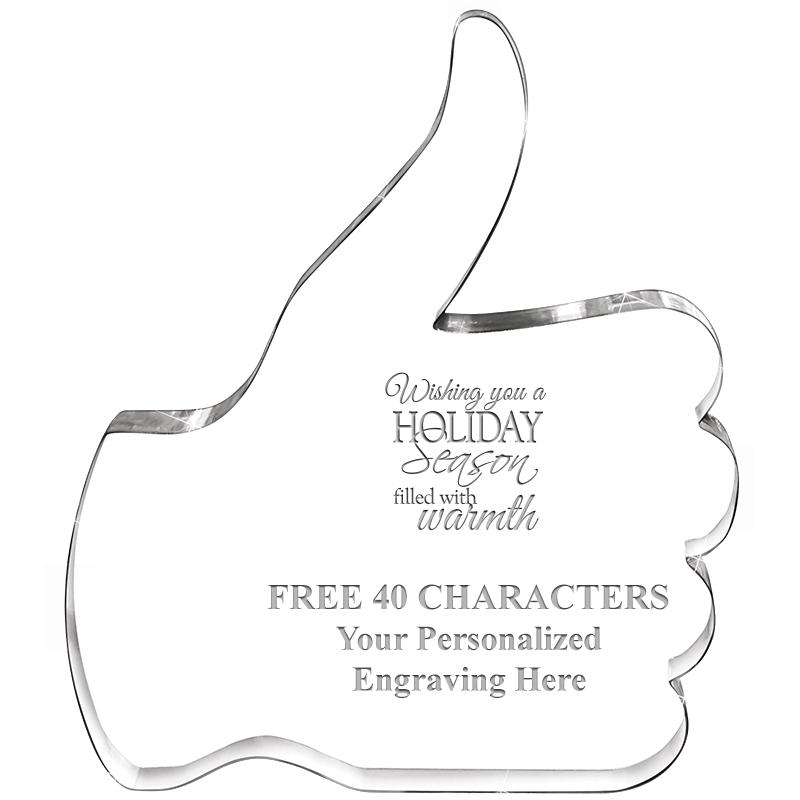 6" THUMBS UP ACRYLIC