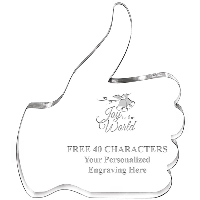 6" THUMBS UP ACRYLIC