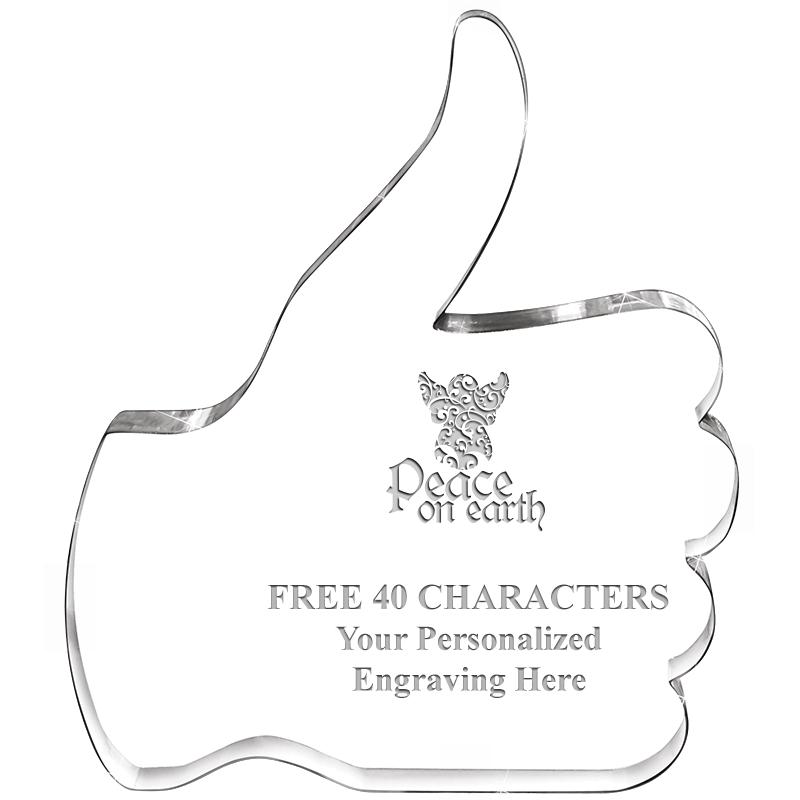 6" THUMBS UP ACRYLIC