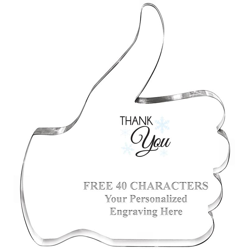 6" THUMBS UP ACRYLIC