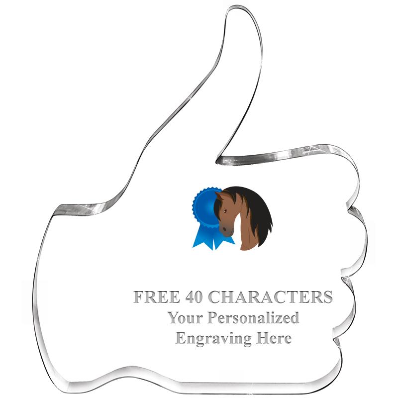 6" THUMBS UP ACRYLIC