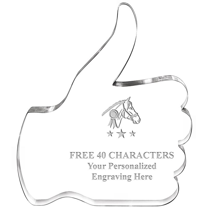 6" THUMBS UP ACRYLIC