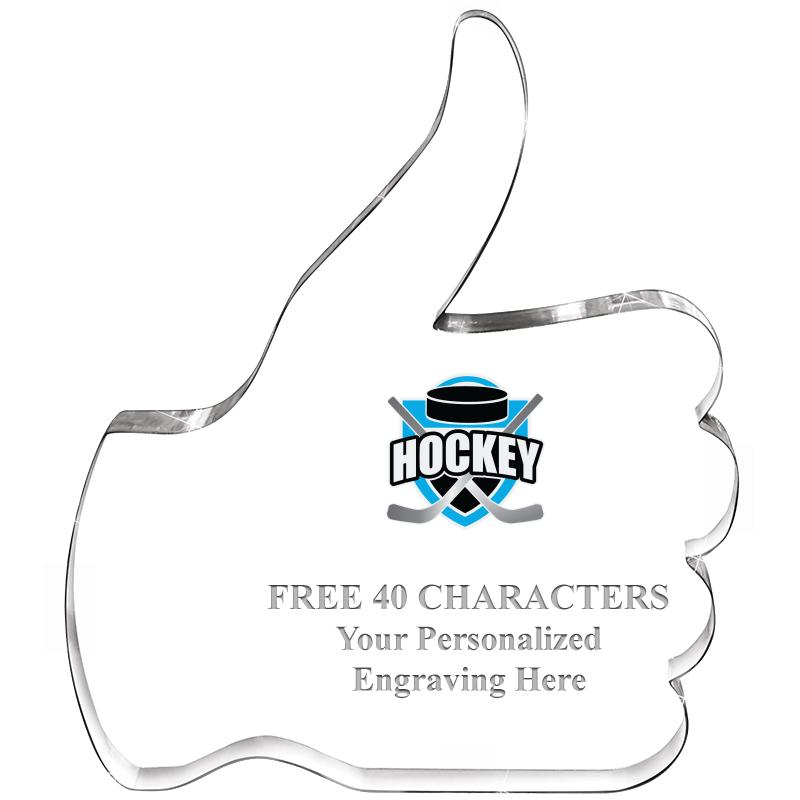 6" THUMBS UP ACRYLIC