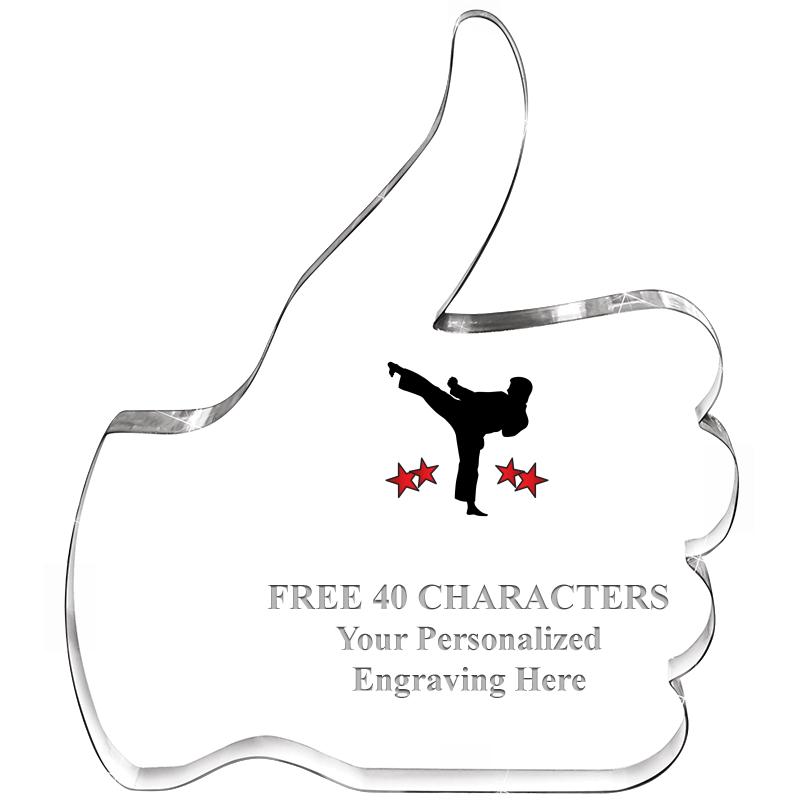 6" THUMBS UP ACRYLIC