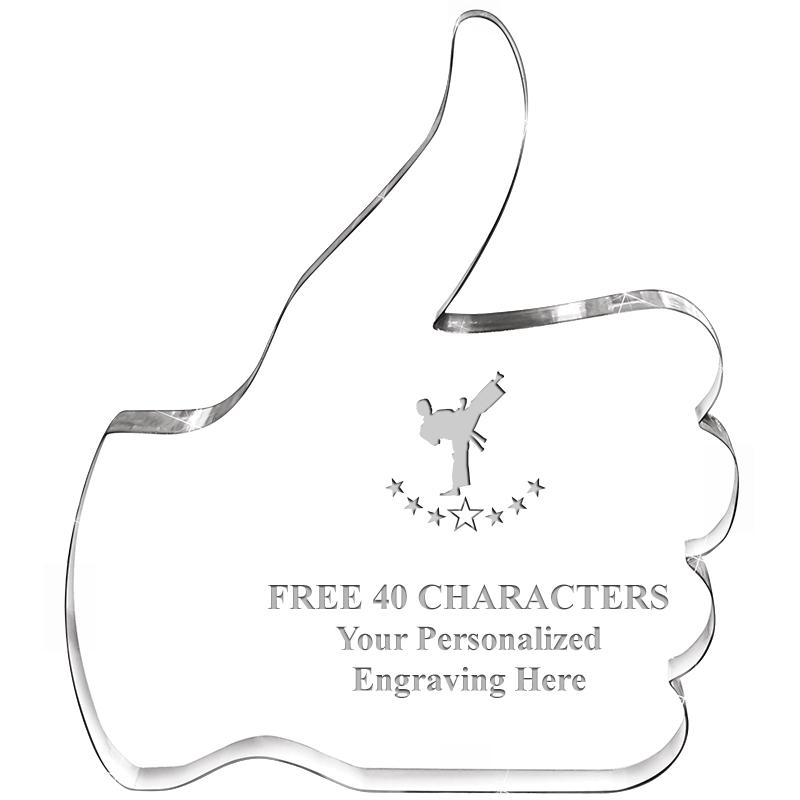 6" THUMBS UP ACRYLIC