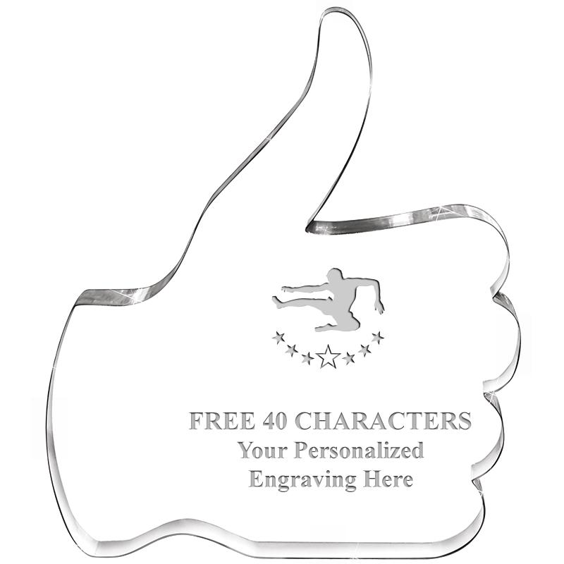 6" THUMBS UP ACRYLIC