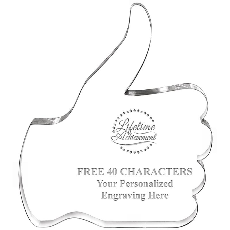 6" THUMBS UP ACRYLIC