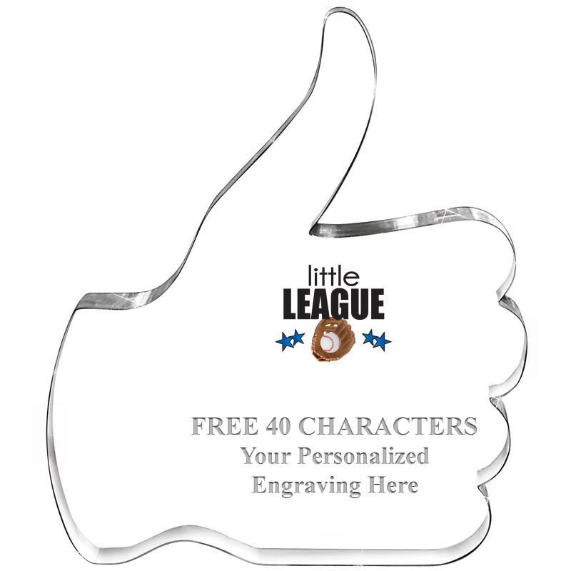 6" THUMBS UP ACRYLIC